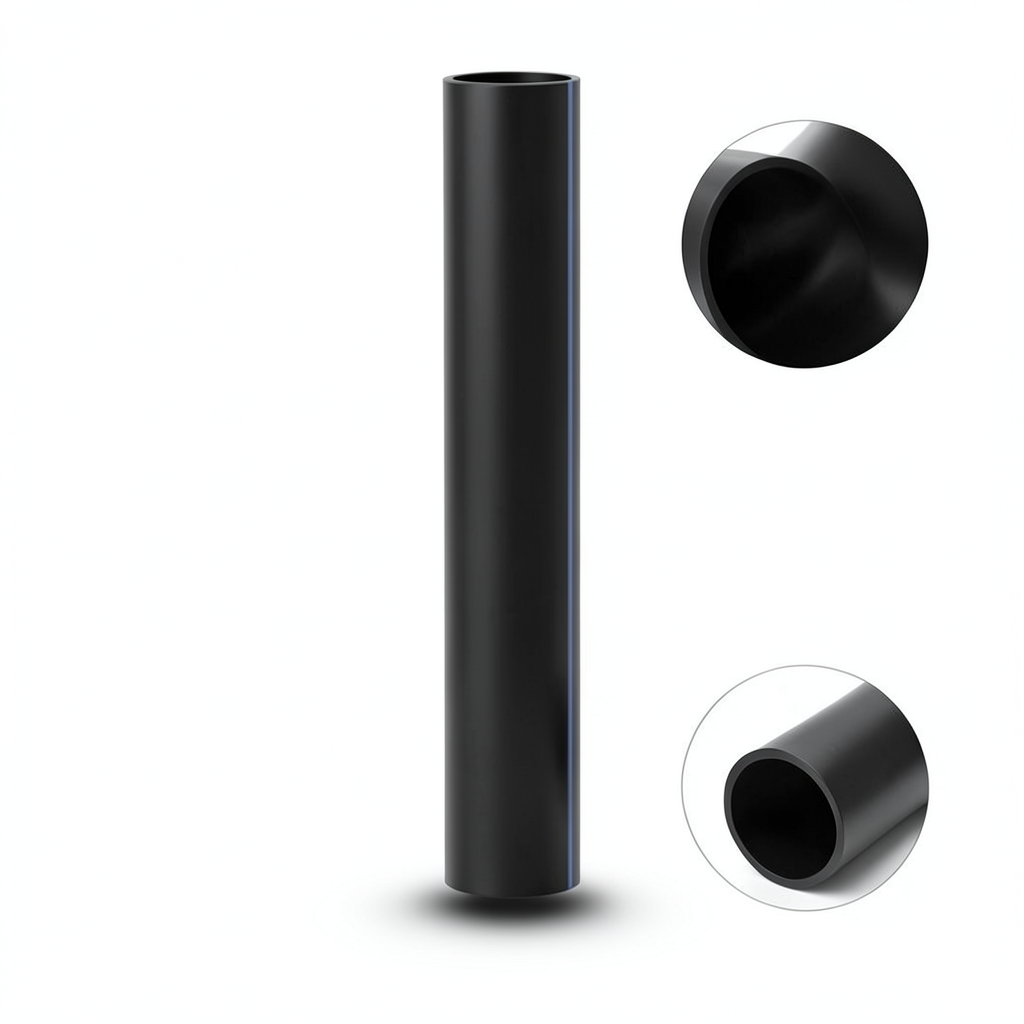 مواسير HDPE SDR 13.6 قطر خارجي 560 مم سمك 41.2 مم لون أسود