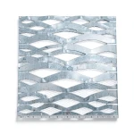 Galvanized Steel Expanded Metal Mesh Thickness 1.2 mm Width 2.44 M Length 1 M