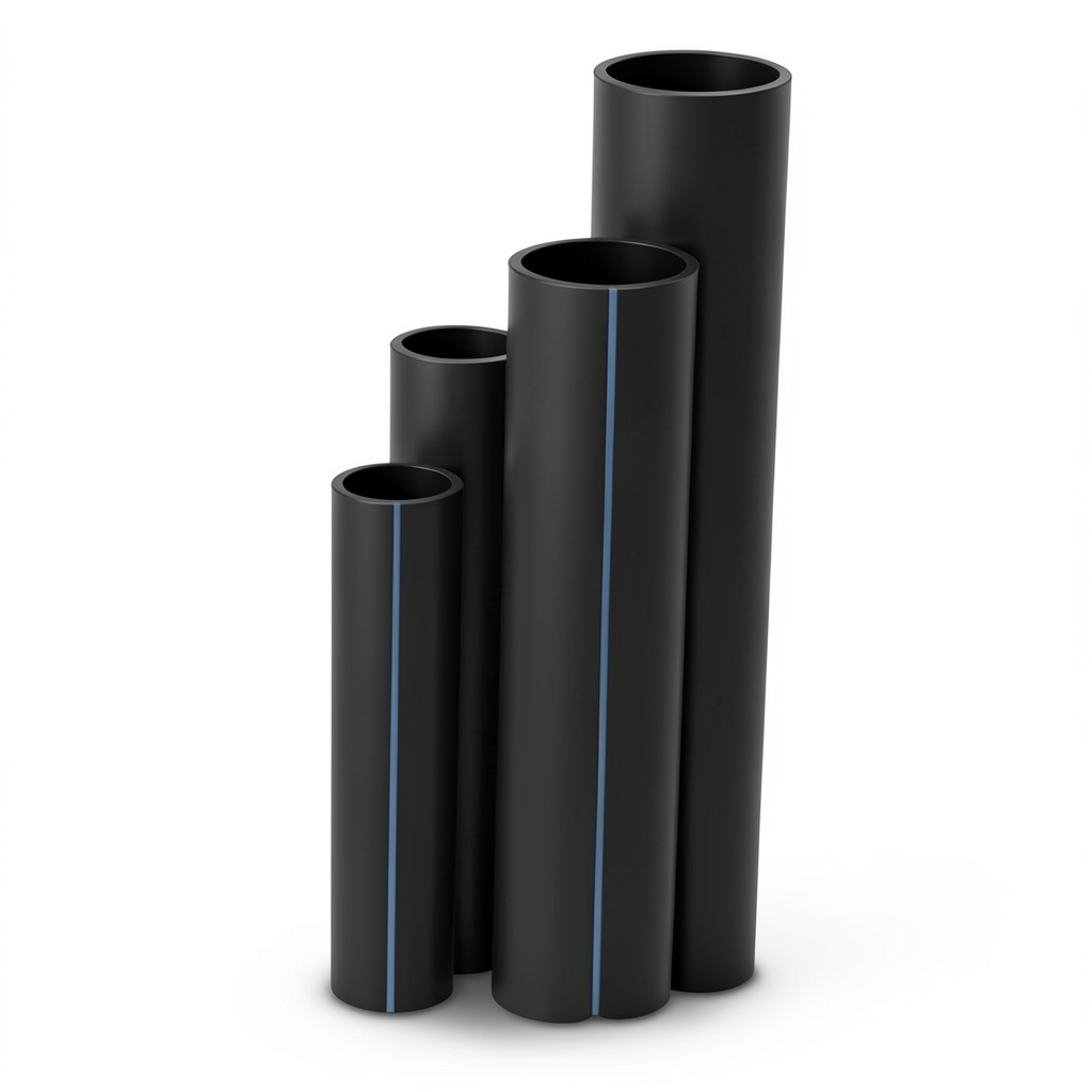 Al-Jawdah HDPE Pipes SDR 21 Size 63 inch Thickness 3.0 mm Black