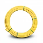 لفة أنابيب HDPE ضغط  4.8 بار [PE 80] قطر خارجي 63 مم سماكة 3.6 مم لون أصفر | مصنع المنى