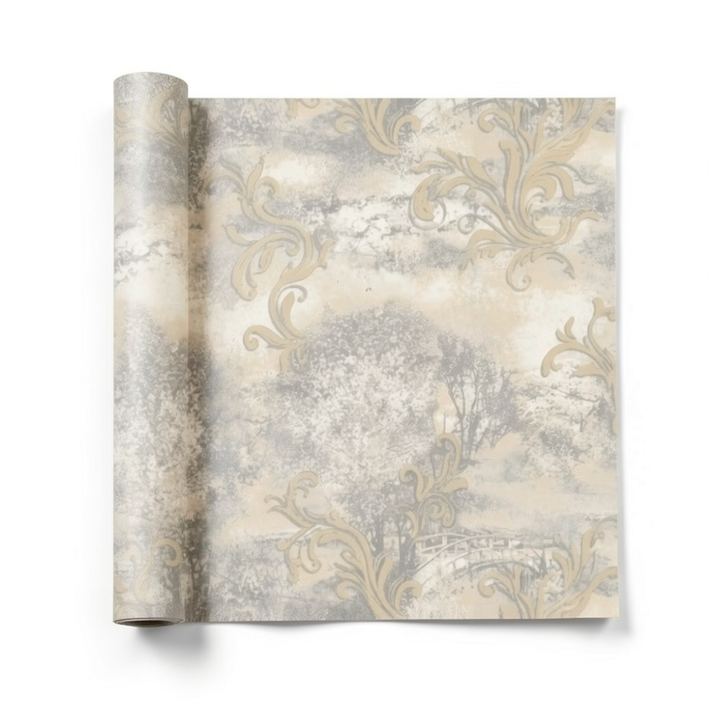 Italian Wallpaper Beige Color 10m x 1.06m, Model 81575