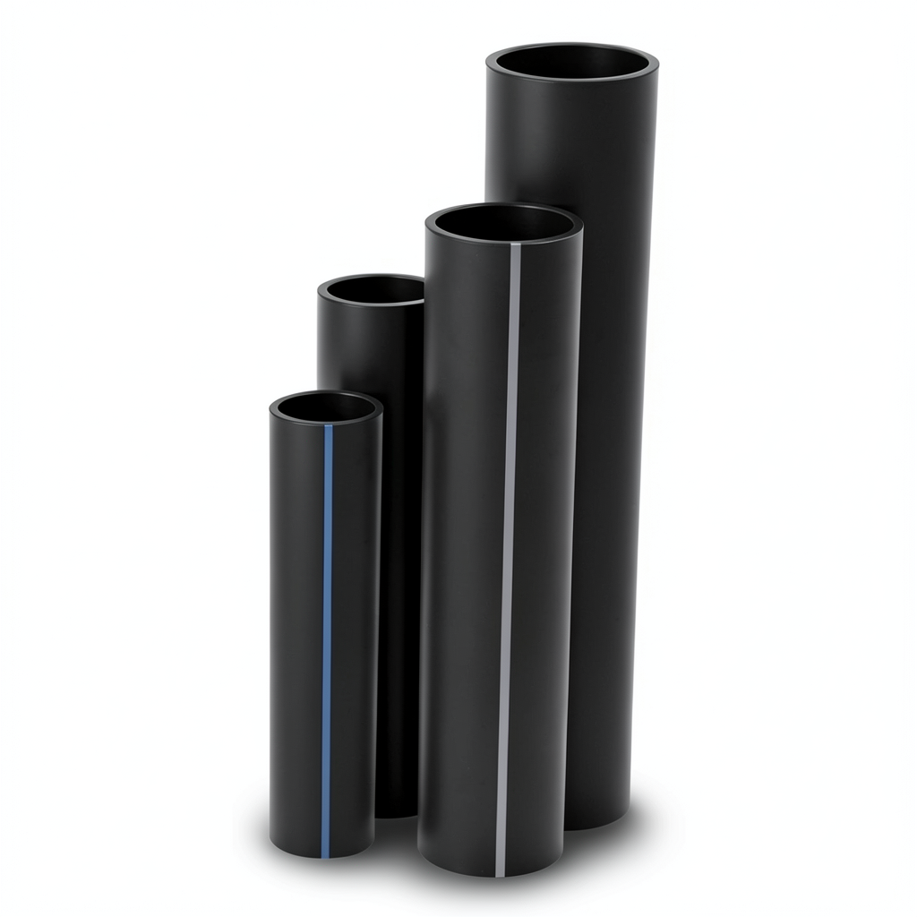 HDPE Pipes SDR 21 Size 110 mm Thickness 5.3 mm Black