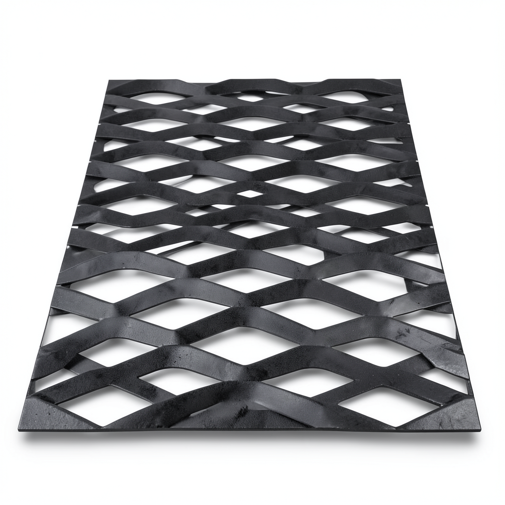 Hot Rolled Black Steel Expanded Metal Mesh Thickness 6 mm Width 1.22 m Length 3 m
