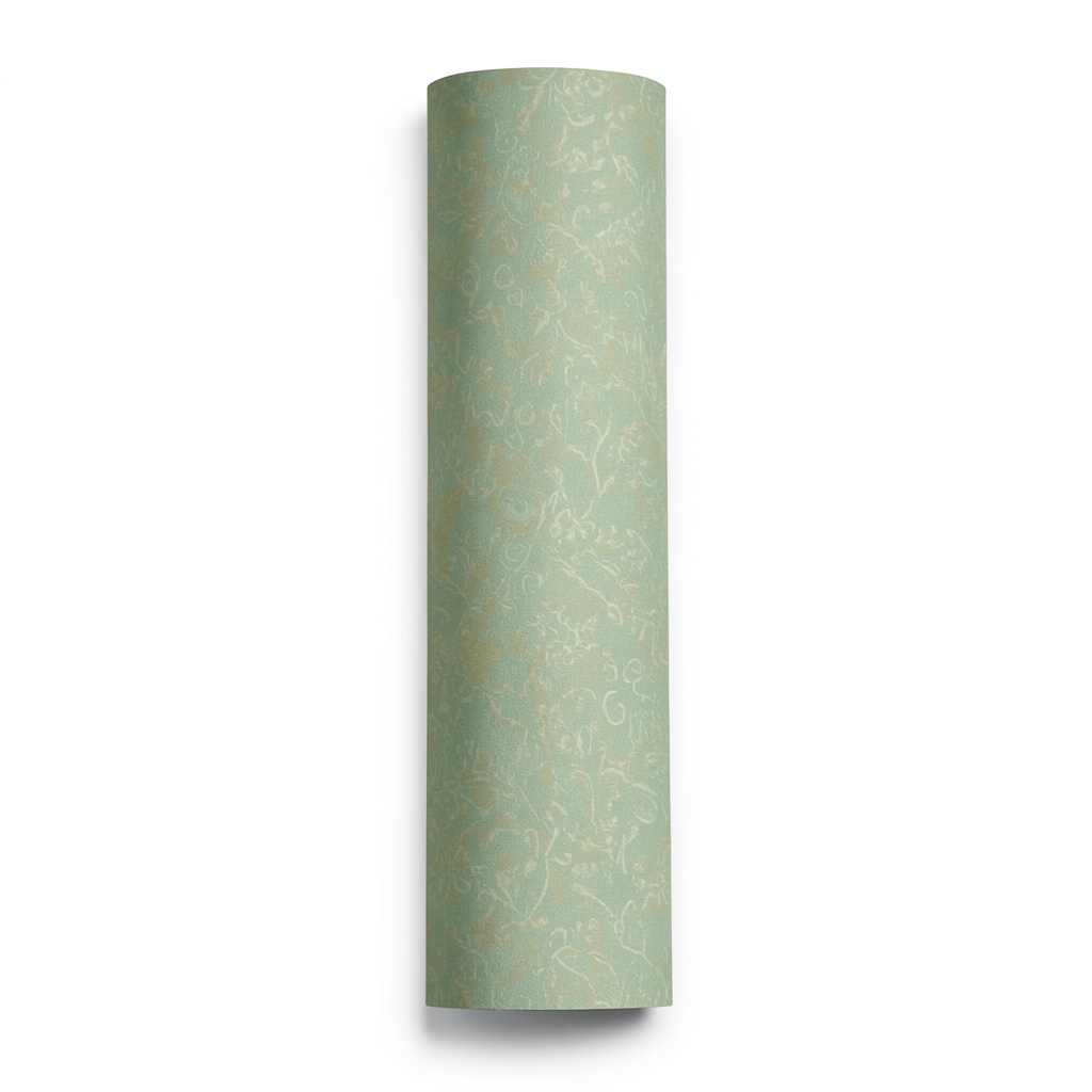 Italian Wall Covering 10m x 1.06m Green Color, Model 81593