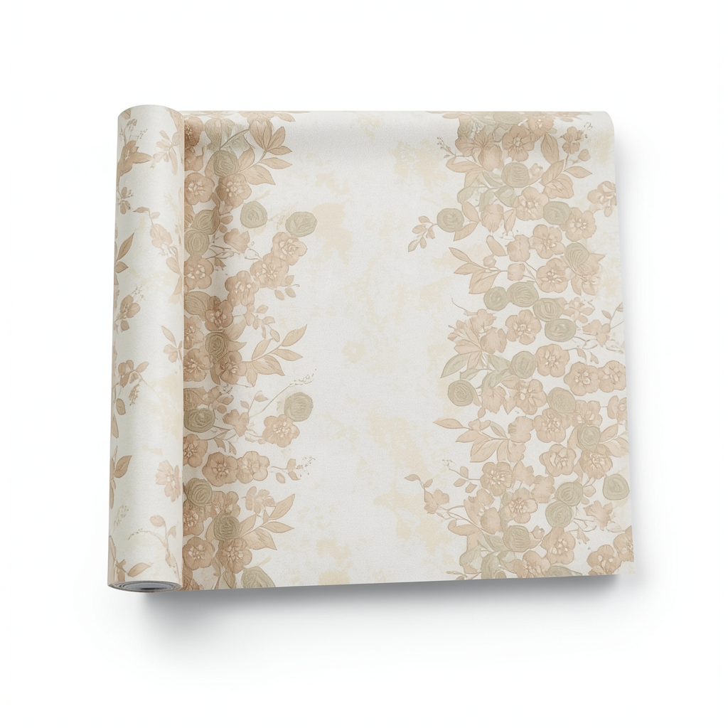 Italian Wallpaper 10m x 1.06m Beige, Model 81594