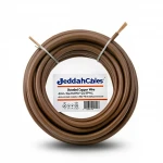 Stranded Copper Electric Wire CU/PVC, 4mm2 Size Conductor, 450/750 Rated Voltage, Brown Color | Jeddah Cables