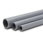 UPVC Pipes 3 inch Diameter 2.7 mm Thickness 125 PSI Pressure Gray
