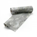Italian patterned wall Covering, size 10 m x 1.06 m, gray color, model 83663  