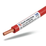 لفة سلك الرياض 4 مم2 نحاس مجدول كهربائي 450/750 فولت عزل PVC أحمر، طول 100 متر | مجموعة كابلات الرياض