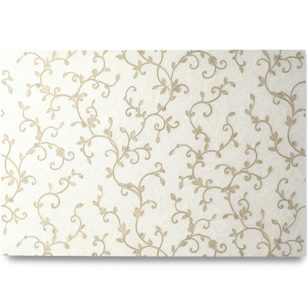 Wall Decoration Patterned Design 10 m x 1.06 m Pale Beige, Model 81944