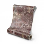 Patterned wallpaper, brown color, length 10 m, width 1.06 m, model 83665 