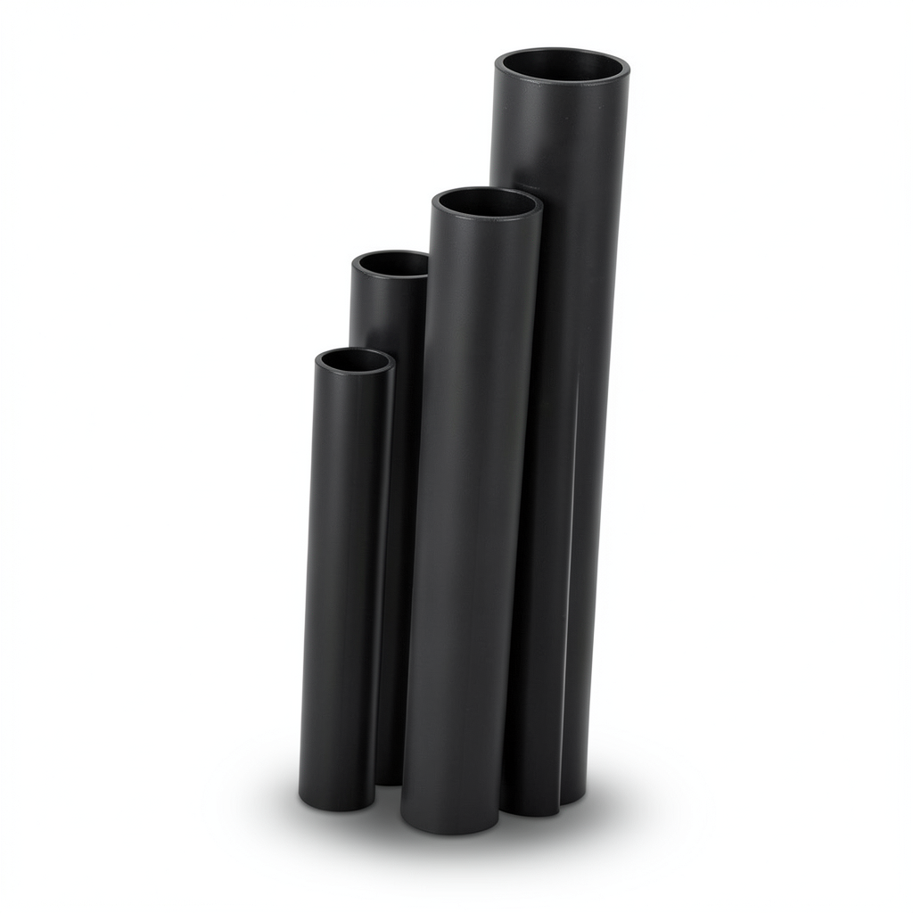 مواسير HDPE SDR 21 مقاس 40 إنش سمك 1.9 مم لون أسود