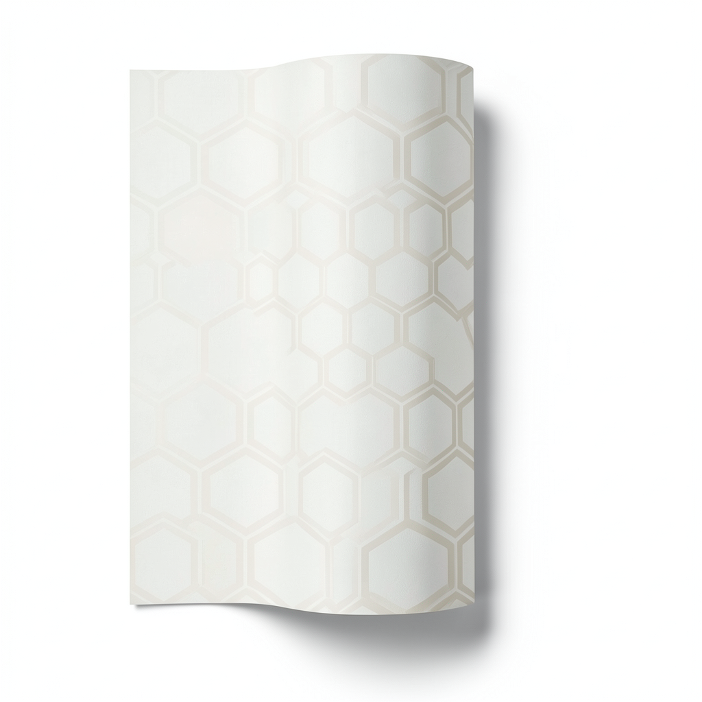Italian Geometric Wallpaper 10m x 0.70m Light Beige, Model Z76022