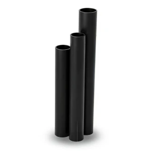 مواسير HDPE نسبة الأبعاد القياسية 21 قطر خارجي 200 مم سمك 9.6 مم أسود