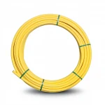 لفة أنابيب بلاستيك HDPE ضغط  4.8 بار [PE 80] قطر خارجي 125 مم سماكة 7.1 مم لون أصفر | مصنع المنى
