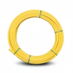 لفة أنابيب بلاستيك HDPE ضغط  4.8 بار [PE 80] قطر خارجي 160 مم سمك 9.1 مم لون أصفر | مصنع المنى