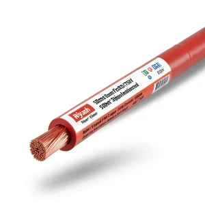 لفة سلك الرياض 500 مم2 450/750 فولت، موصل نحاس مجدول معزول PVC، لون أحمر، طول 500 متر | مجموعة كابلات الرياض
