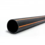 HDPE Plastic Pipe  PN 6 Bar [PE 100] OD 560 mm Thickness 31.9 mm Color Black with Orange Stripes | Almona Factory