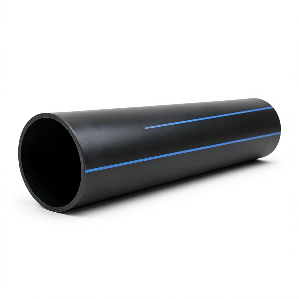 أنابيب HDPE نسبة الأبعاد القياسية 21 قطر خارجي 800 مم سمك 38.1 مم لون أسود