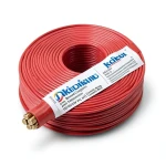 لفة سلك الرياض 4 مم2 نحاس مجدول كهربائي 450/750 فولت عزل PVC أحمر، طول 100 متر | مجموعة كابلات الرياض