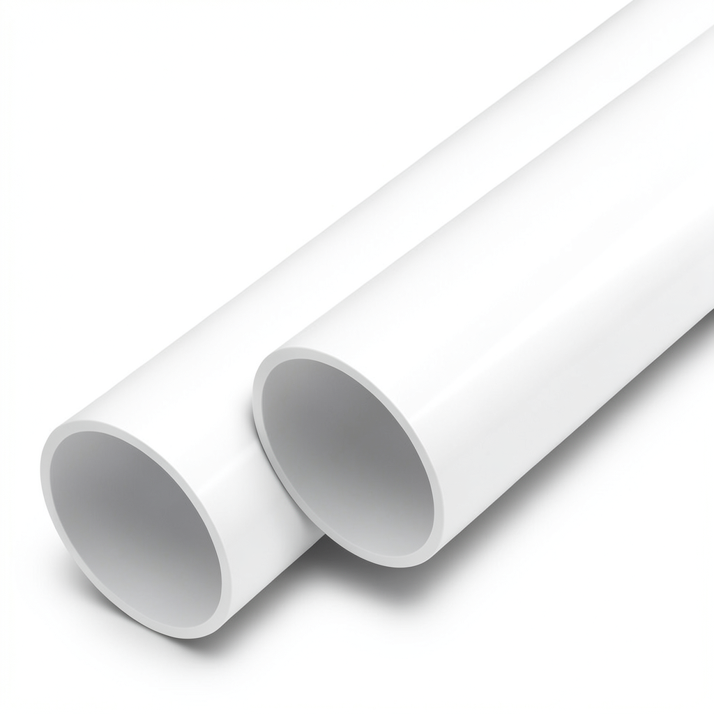 مواسير UPVC ضغط 6 بار قطر خارجي 110 مم سمك 2.7 مم لون أبيض