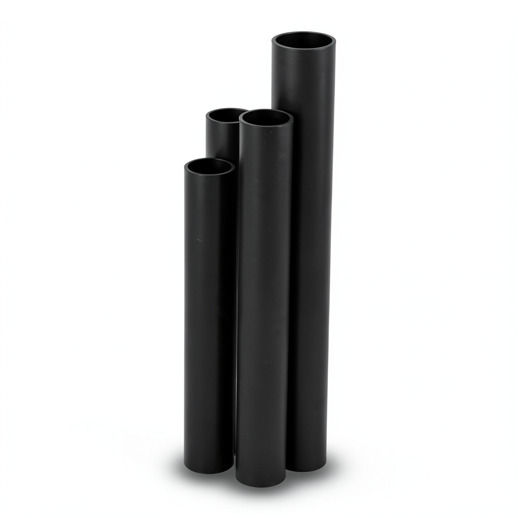 مواسير HDPE نسبة الأبعاد القياسية 21 قطر خارجي 160 مم سمك 7.7 مم لون أسود