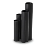HDPE Pipes SDR 21 Outside Diameter 200 mm Thickness 9.6 mm Black