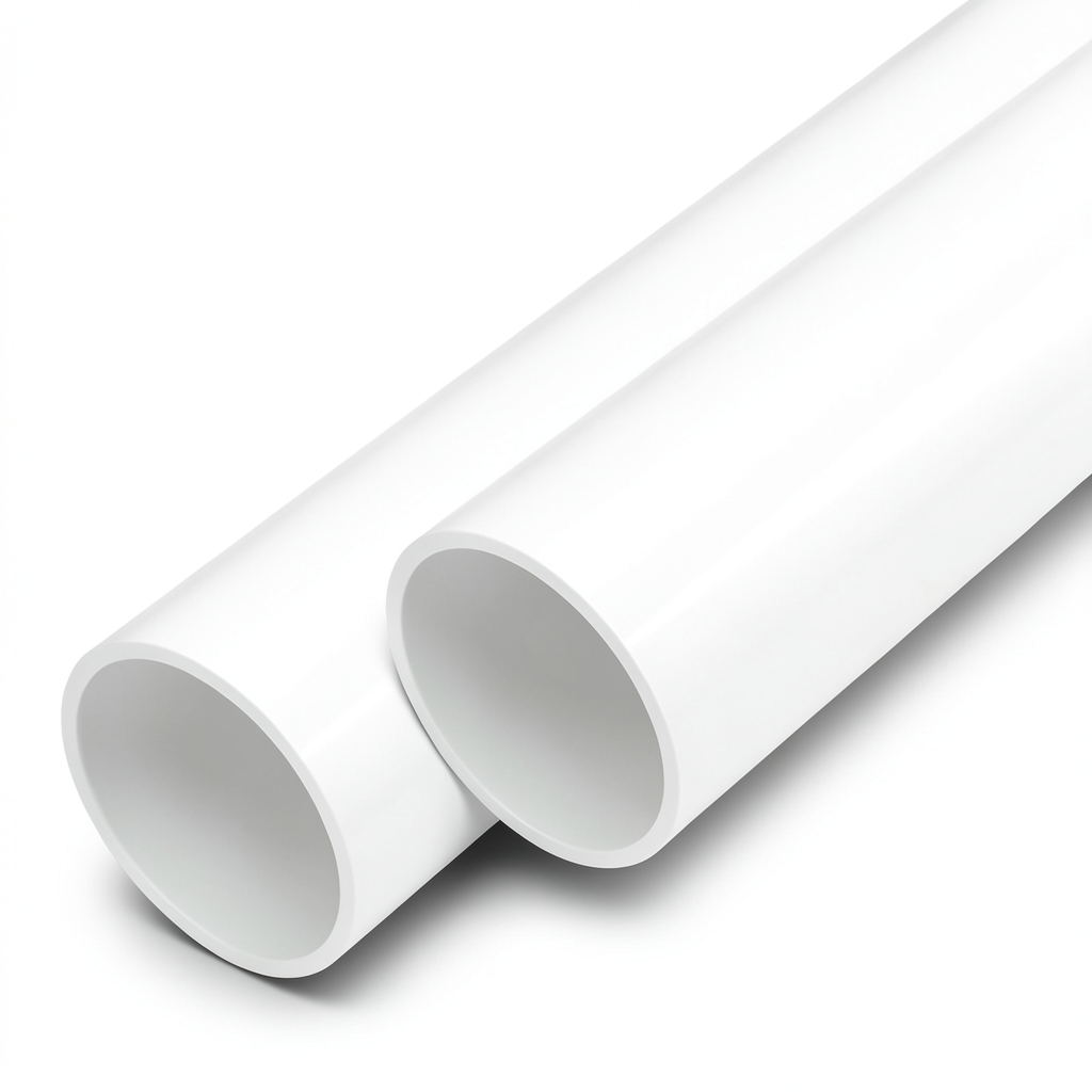 مواسير UPVC الوطني جدول 40 مقاس ½ 1 إنش سمك 3.68 مم لون أبيض