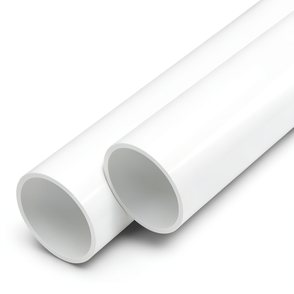 مواسير UPVC الوطني جدول 40 مقاس 2 إنش سمك 3.91 مم لون أبيض