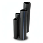 HDPE Pipes SDR 21 Outside Diameter 280 mm Thickness 13.4 mm Black