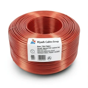 سلك كهرباء الرياض 70 ملم 450/750 فولت، موصل نحاس مجدول معزول PVC، لون احمر، طول 3000 متر | مجموعة كابلات الرياض