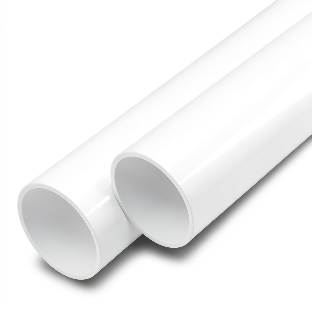 مواسير UPVC ضغط اسمي 6 بار قطر خارجي 160 مم سمك 4 مم لون أبيض