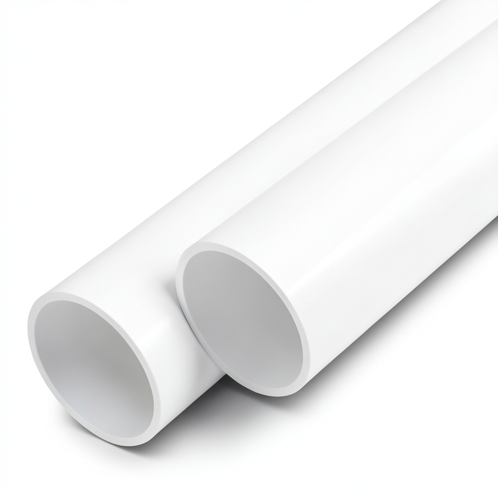 مواسير UPVC ضغط اسمي 6 بار قطر خارجي 180 مم سمك 4.4 مم لون أبيض