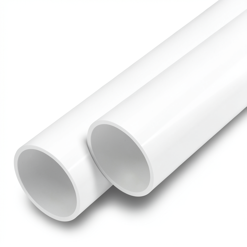 مواسير UPVC ضغط اسمي 6 بار قطر خارجي 40 مم سمك 1.5 مم لون أبيض