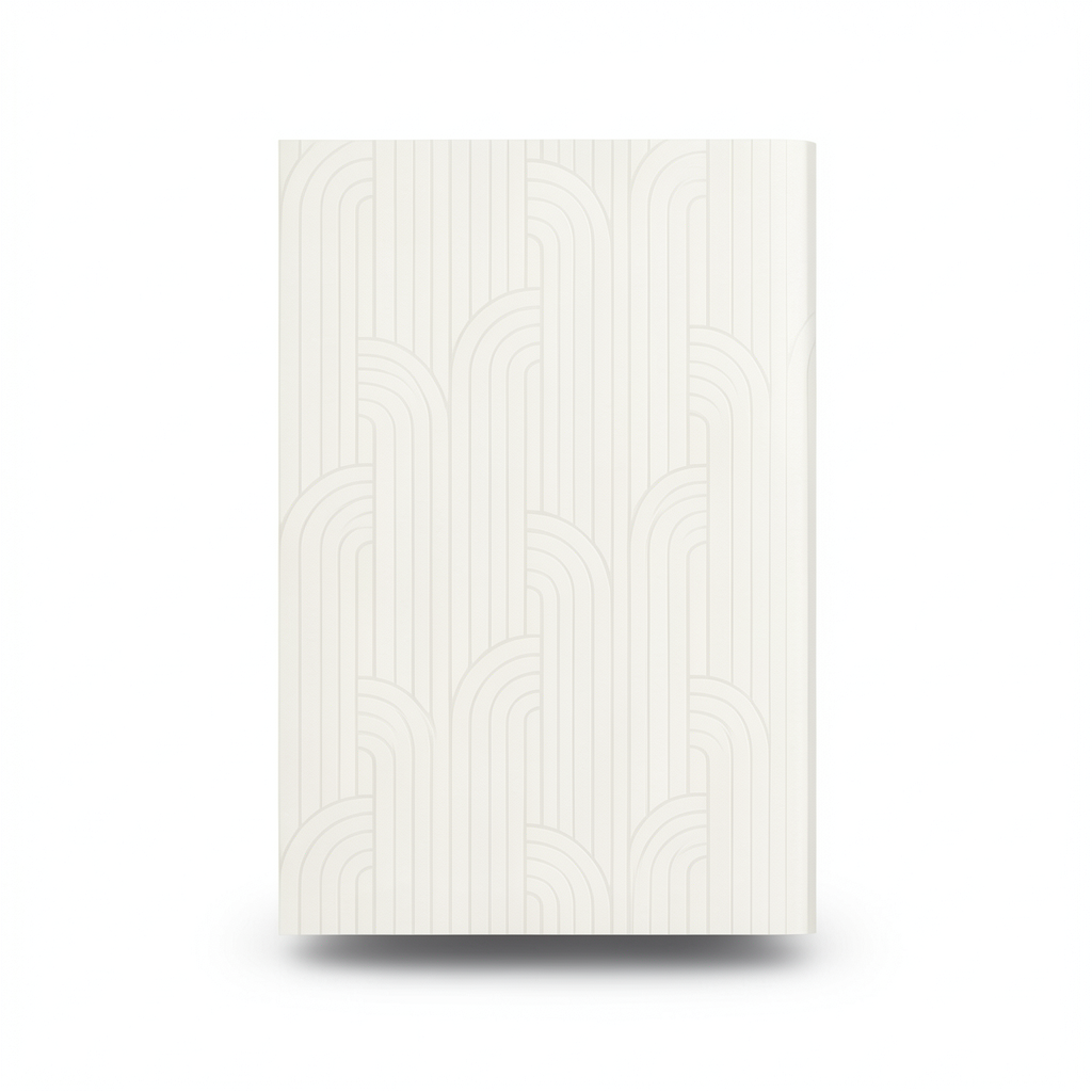 Italian Geometric Wallpaper 10m x 0.70m Off White, Model Z76024