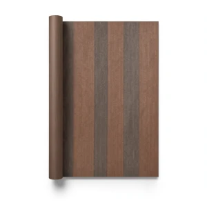 Wall Decoration Striped Design 10 m x 1.06 m Brown