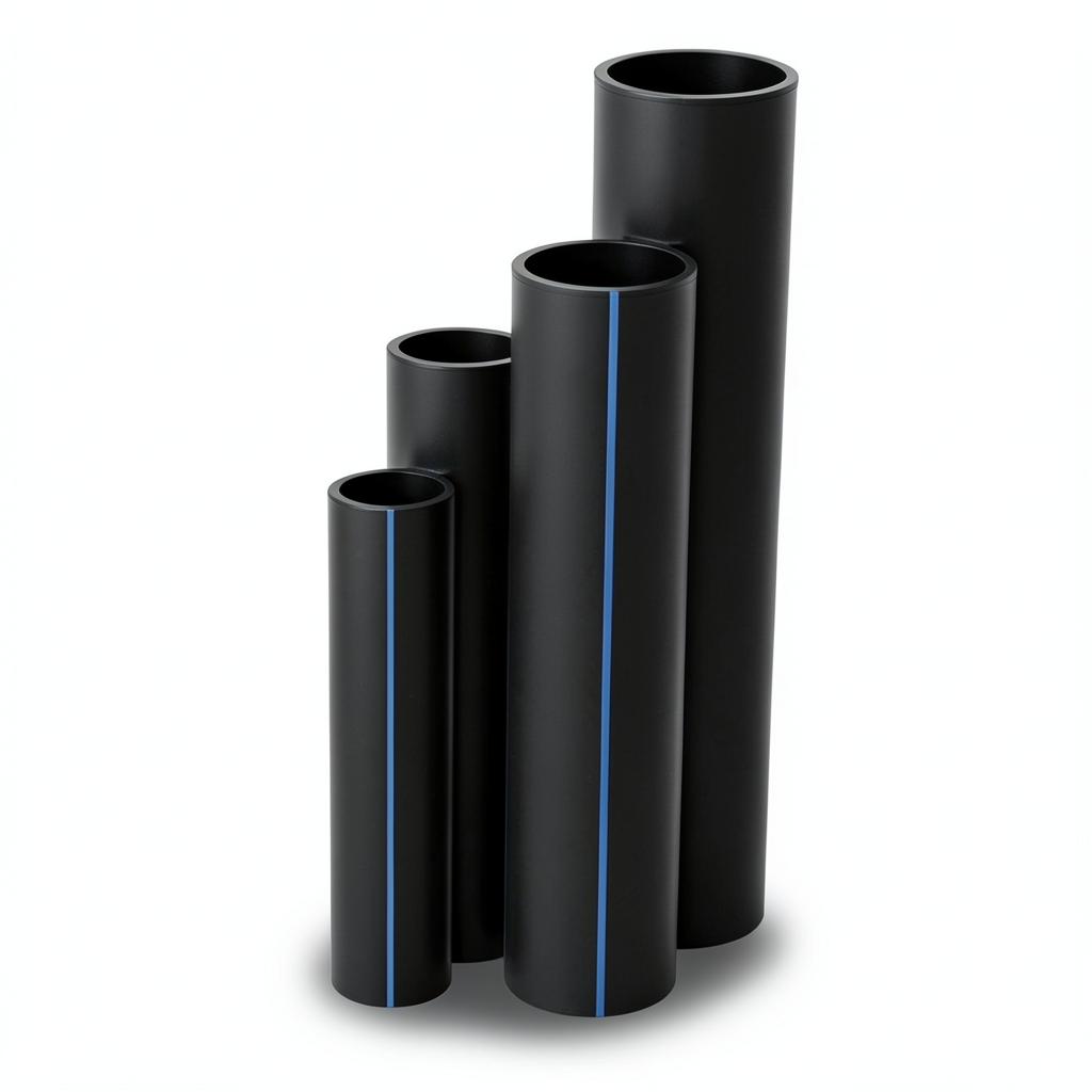 أنابيب HDPE الجودة SDR21 قطر خارجي 900 مم سمك 42.9 مم لون أسود