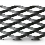 Hot Rolled (Black) Steel Expanded Metal Mesh  [Watad] Thickness 1.7 mm Width 1.22 meter Length 2 meter | Bait Al Tatawor Company