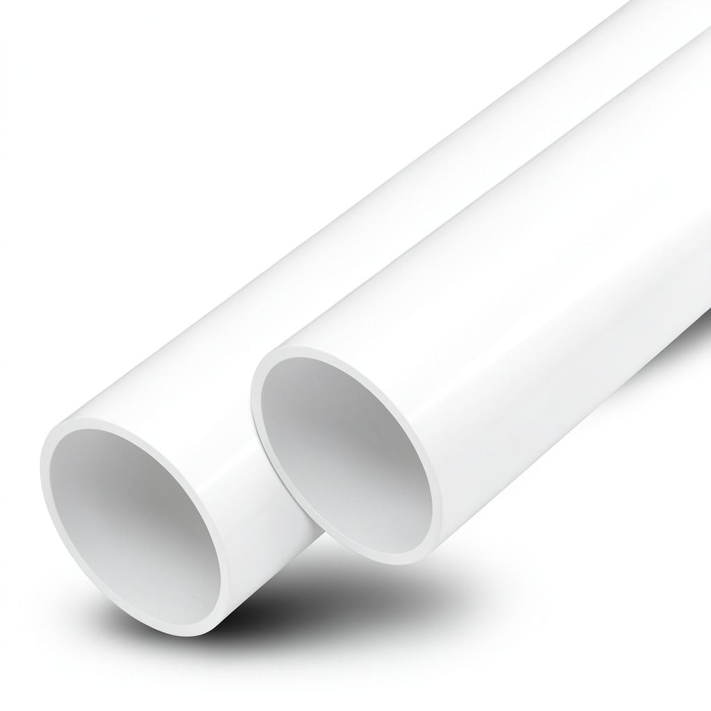 مواسير UPVC ضغط 6 بار قطر خارجي 110 مم سمك 2.7 مم لون أبيض