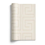 Geometric Wallpaper Beige Color 10m x 0.70m, Model Z76032