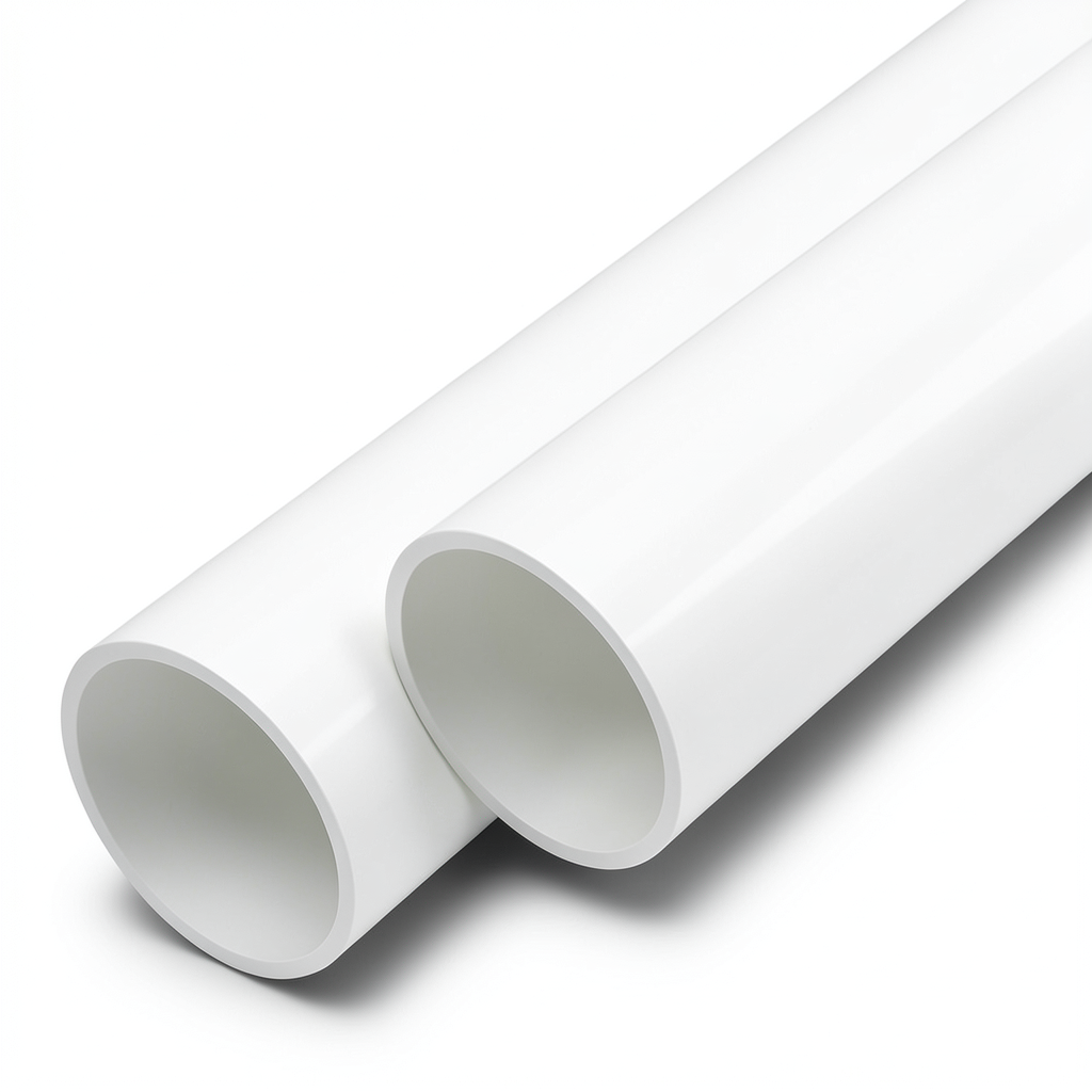 مواسير UPVC الوطني جدول 40 مقاس 1 إنش سمك 3.38 مم لون أبيض