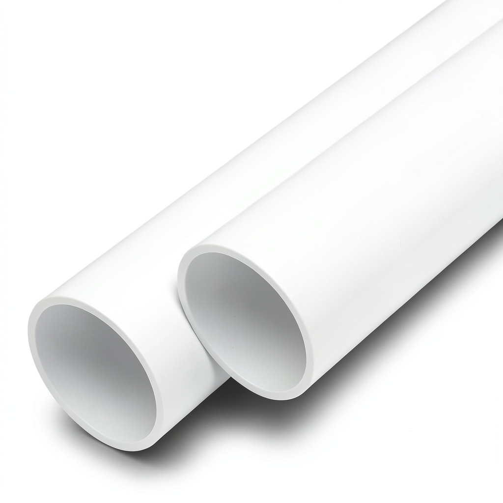 مواسير UPVC ضغط اسمي 6 بار قطر خارجي 125 مم سمك 3.1 مم لون أبيض