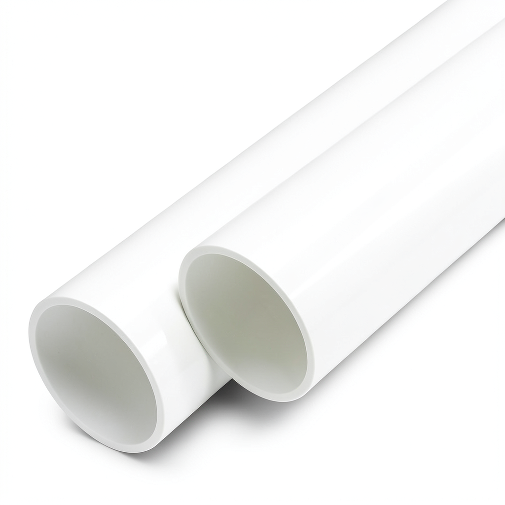 مواسير UPVC ضغط اسمي 6 بار قطر خارجي 140 مم سمك 3.5 مم لون أبيض
