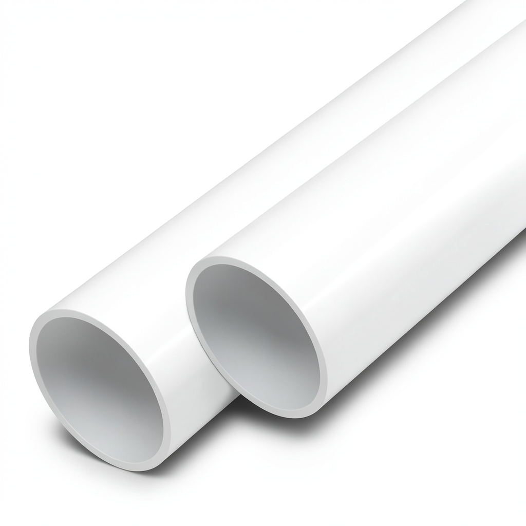 مواسير UPVC ضغط اسمي 6 بار قطر خارجي 160 مم سمك 4 مم لون أبيض