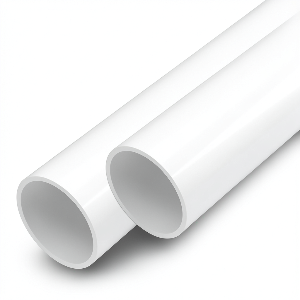 مواسير UPVC ضغط اسمي 6 بار قطر خارجي 180 مم سمك 4.4 مم لون أبيض