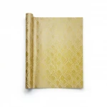 Italian Wallpaper Gold Color Patterned Design, Size 10mx1.06 m, Model RC19017