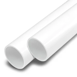 مواسير UPVC ضغط اسمي 6 بار قطر خارجي 40 مم سمك 1.5 مم لون أبيض