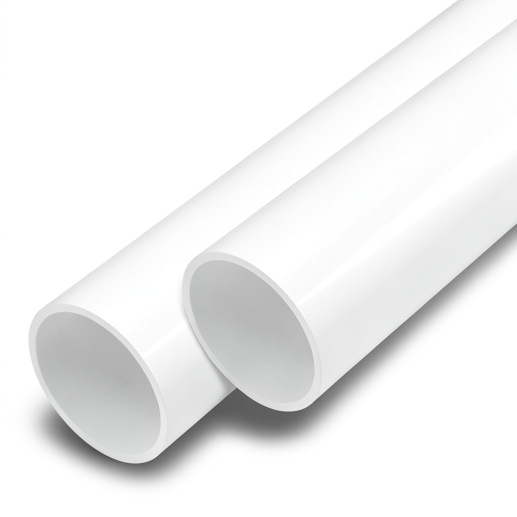 مواسير UPVC ضغط اسمي 6 بار قطر خارجي 40 مم سمك 1.5 مم لون أبيض