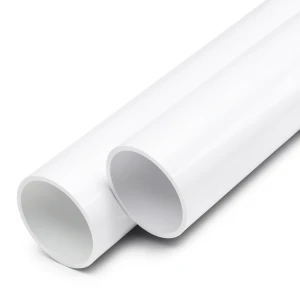 مواسير UPVC ضغط 6 بار قطر خارجي 200 مم سمك 4.9 مم لون أبيض