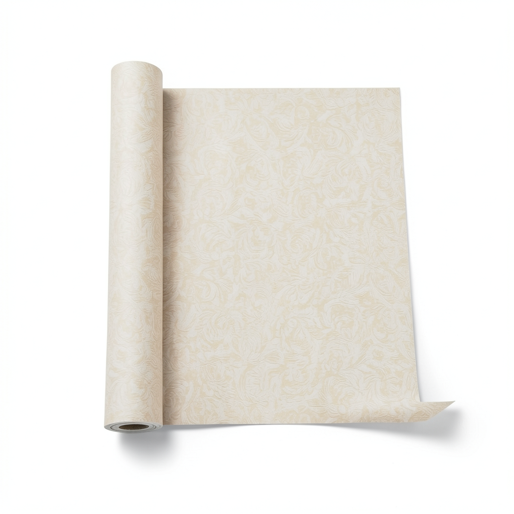 Wall Decoration Patterned Design 10 m x 1.06 m Beige, Model 81950